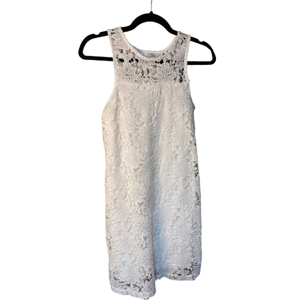 Pretty Lace White Graduation Dress